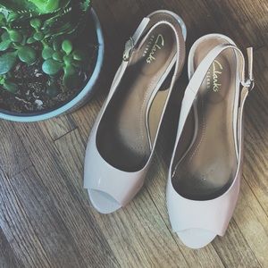 Clark’s Artisan Florine Senna Peep Toe Heel